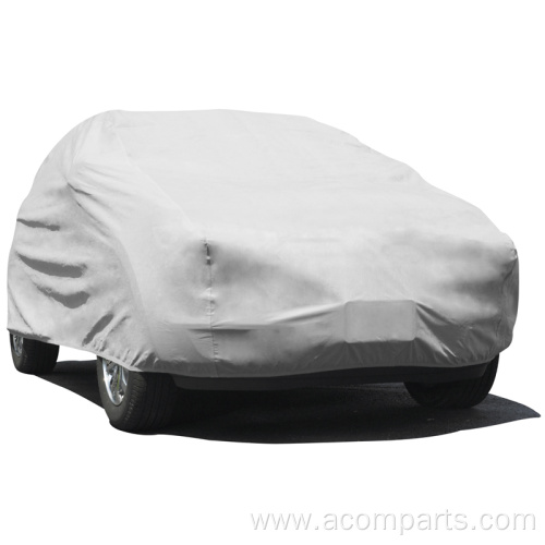 Folding portable wind dust snow proof car cover